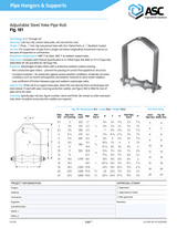 181 Adjustable Steel Yoke Pipe Roll