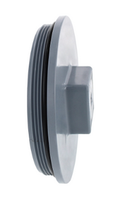 PVC DWV Cleanout Plug w/Gasket (MPT)