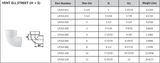 PVC DWV Vent Ell, Street (HUB × HUB) Tech Sheet