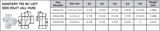 PVC DWV Sanitary Tee w/ Left Side Inlet Tech Sheet