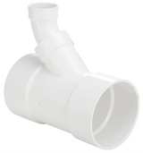 PVC DWV Combination Wye and 1/8 Bend, Reducing (Two Piece)