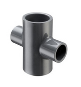 Schedule 80 PVC Reducing Cross (SxSxSxS)