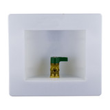 1/2" MIP x 1/4" OD Ice Maker Box w/ Qtr Turn Valve- Lead Free