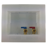 1/2" Pex Washing Box w/ Qtr Turn Valves- Left Drain- Lead Free
