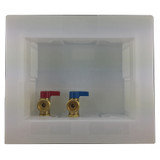 1/2" Pex Washing Box w/ Qtr Turn Valves- Right Drain- Lead Free