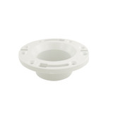 3" X 4" PVC Flat Fit Closet Flange with Swivel Ring and Knockout