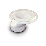 3" x 4" PVC Offset Closet Flange Less Knockout - CF3-4PO4-2