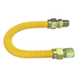 1/2" FIP x 1/2" MIP x 72" L Poly Coated Gas Connector (3/8" OD Hose)