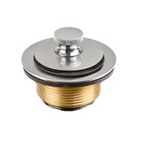 1-1/2"x 1-1/4" Lift/ Turn 2-Hole Bath Waste Trim- PVD Satin Chrome