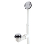 1-1/2" Plastic Toe Touch 2-Hole Bath Waste- PVD Stainless Steel
