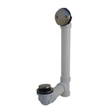 1-1/2" Sch 40 Toe Touch 2-Hole Bath Waste- PVD Satin Nickel