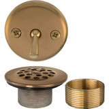 1-1/2"x 1-1/4" Trip Lever Bath Waste Trim- PVD Satin Bronze