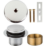 1-1/2" x 1-1/4" Toe Touch 1-Hole Bath Waste Trim- Chrome Plated