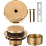 1-1/2" x 1-1/4" Toe Touch 1-Hole Bath Waste Trim- PVD Satin Bronze