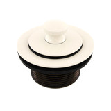 1-1/2" Lift/ Turn Heavy Brass Tub Drain- Biscuit