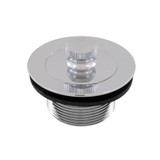 1-1/2" Lift/ Turn Heavy Brass Tub Drain- Chrome Plated