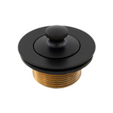 1-1/2" Lift/ Turn Heavy Brass Tub Drain- Flat Black