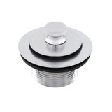 1-1/2" Lift/ Turn Heavy Brass Tub Drain- PVD Satin Chrome