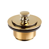 1-1/4"x 1-1/2" Lift/ Turn Drain Tub Drain- PVD Polished Brass