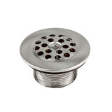 1-1/2" Gerber Style Bath Drain w/ Strainer- PVD Pearl Chrome