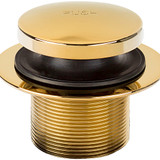 1-1/4" Toe Touch Bath Drain w/ 3/8" Stem- Polished Brass
