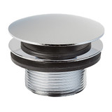 1-1/2" Moderno Mushroom Toe Touch Drain- Chrome Plated