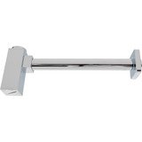 1-1/4" Brass Square Bottle Trap w/ C/O and Flange- Chrome Plated