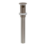1-1/4"x 12" Comm. Lavatory Grid Drain w/ O.F.- All PVD Stainless Steel