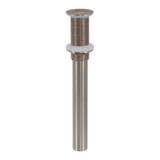 1-1/4"x 12" Comm. Lavatory Grid Drain No O.F.- All PVD Satin Nickel