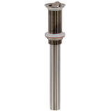 1-1/4"x12" Flip Lavatory Drain No O.F.- All PVD Satin Nickel