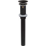 1-1/4"x 12" Mushroom Lavatory Drain w/ O.F.- All Oil Rubbed Bronze