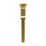 1-1/4"x 12" Mushroom Lavatory Drain No O.F.- All PVD Satin Bronze