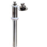 1-1/4"x12" PO Plug w/ Lift/ Turn Stopper w/ O.F- All PVD Satin Nickel