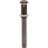 1-1/4"x 12" Push-up Lavatory Drain w/ O.F.- All Aged Pewter