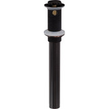 1-1/4"x 12" Push-up Lavatory Drain w/ O.F.- All Oil Rubbed Bronze