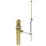 1-1/4" x 8.25" Pop-up Assembly Drain w/ O. F.- Top PVD Polished Brass