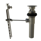 1-1/4" x 8.25" Pop-up Assembly Drain w/ O. F.- All PVD Satin Nickel