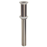 1-1/4"x 12" Tear Drop Lav Drain No O.F.- All PVD Satin Nickel