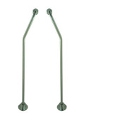 Deluxe Offset Bath Supplies - PVD Satin Nickel