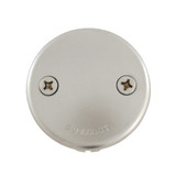 2-Hole Overflow Face Plate w/ Screws - PVD Pearl Chrome