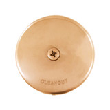 1-Hole Overflow Face Plate w/ Screw - PVD Satin Bronze
