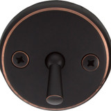 Overflow Trip Lever Face Plate w/ Screws - Oil Rubbed Bronze - OFPTL-ROB