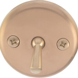 Overflow Trip Lever Face Plate w/ Screws - PVD Satin Bronze