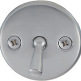 Overflow Trip Lever Face Plate w/ Screws - PVD Satin Chrome