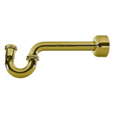 1-1/4" 17 Ga P-Trap w/ Box Flange- PVD Polished Brass