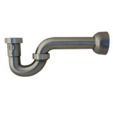 1-1/2" X 1-1/4" Plastic P-trap w/ Deep Flange- PVD Satin Nickel