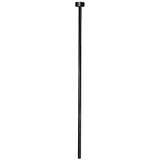 3/8" OD X 20" Corrugated Closet Riser w/ Nut- Flat Black