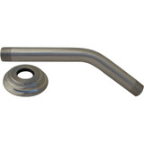 1/2" IPS x 6" Brass Shower Arm w/ Flange- PVD Satin Nickel