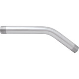 1/2" IPS x 6" Brass Shower Arm - PVD Stainless Steel
