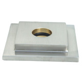 1/2" IPS Square Shower Arm Flange w/ O-ring- PVD Satin Nickel